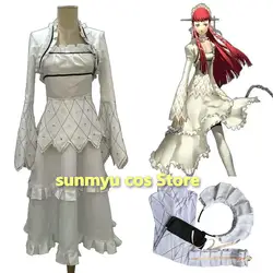 Chidori Yoshino Cosplay Costume Customize Size Halloween White Dress With stockings hair hoop
