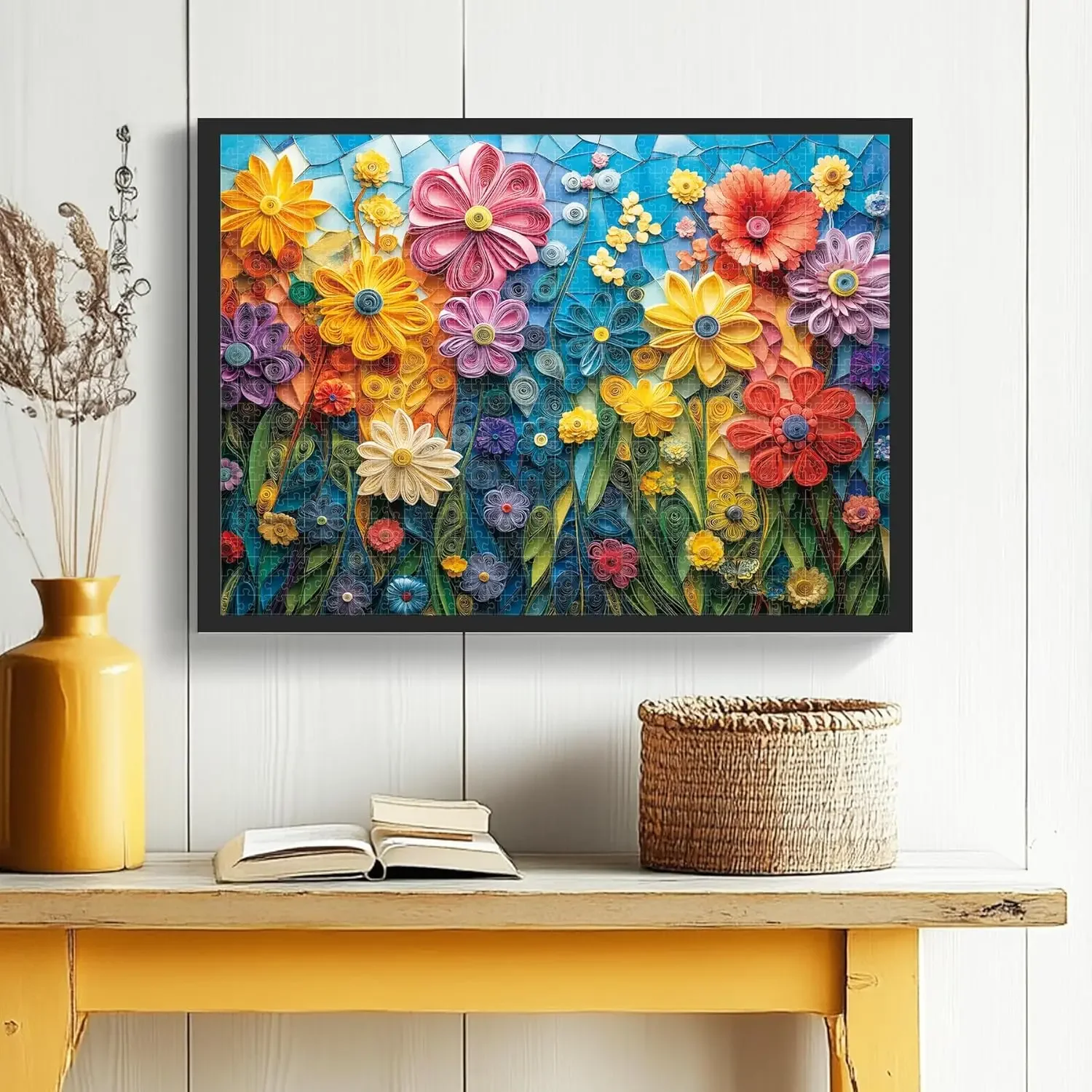 ทะเลดอกไม้ 1000/500/300 ชิ้นจิ๊กซอว์ปริศนาที่ท้าทายกิจกรรมครอบครัวเกมสําหรับ Gameroom ห้องนอนห้องรับแขกของขวัญ Party