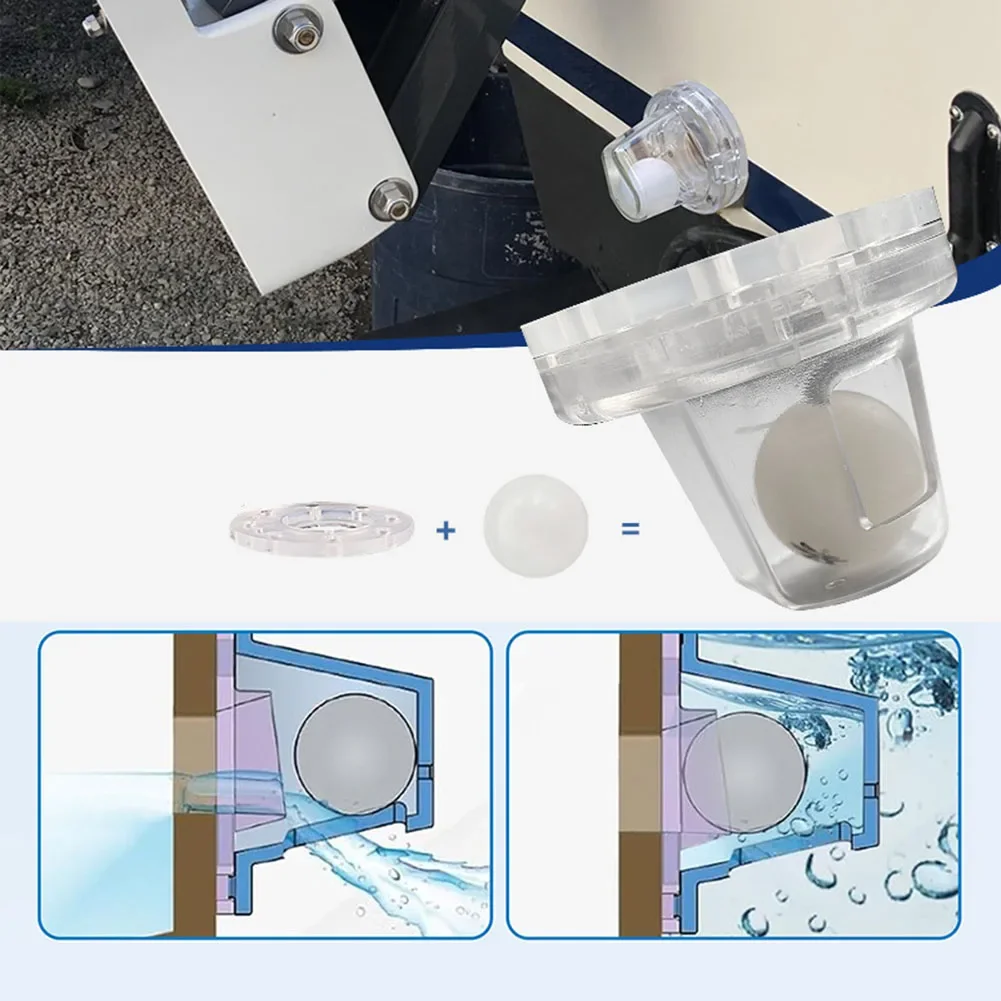 

Marine Boat Drain Stopper - Anti-Backflow Self-Bailing Ball Scupper Valve Designed For 1-1/8 Inch (≈28.6 Mm) Marine Drain Outlet