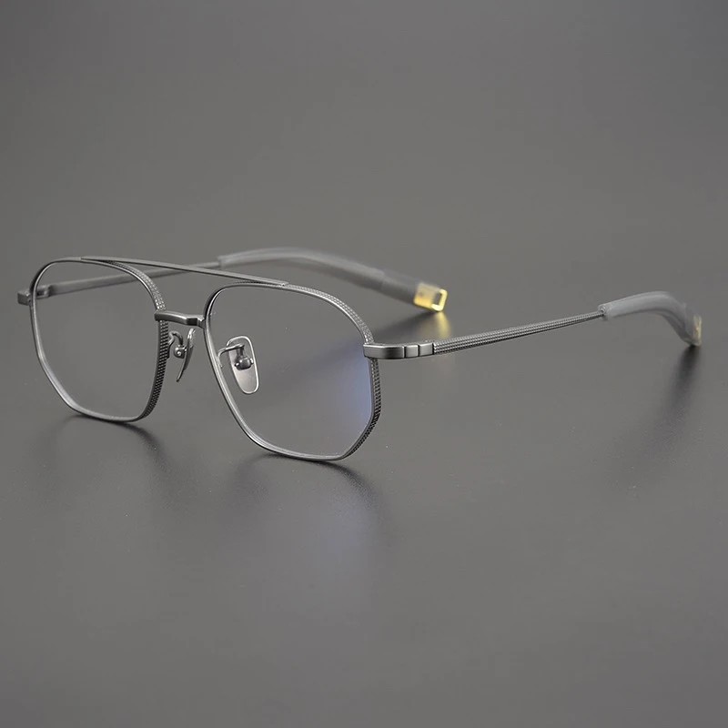Ultra Light Pilot Pure Titanium Reading Glasses Men Luxury Photochromic Anti Blue Light Prescription Glasses Myopia Eyewear