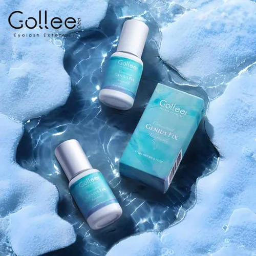 Gollee-pegamento para extensión de pestañas 0,5S para todo clima, pegamento para pestañas profesional hipoalergénico de secado rápido, adhesivo súper bonder