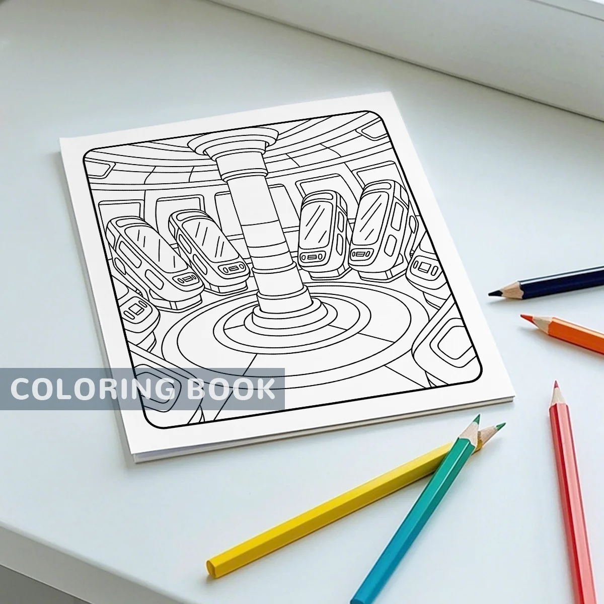 SPACE LOVE CUTE & EASY Coloring Books For Stress Relief And Relaxation Perfect Gifts For All Ages Fun Drawing Picture Books