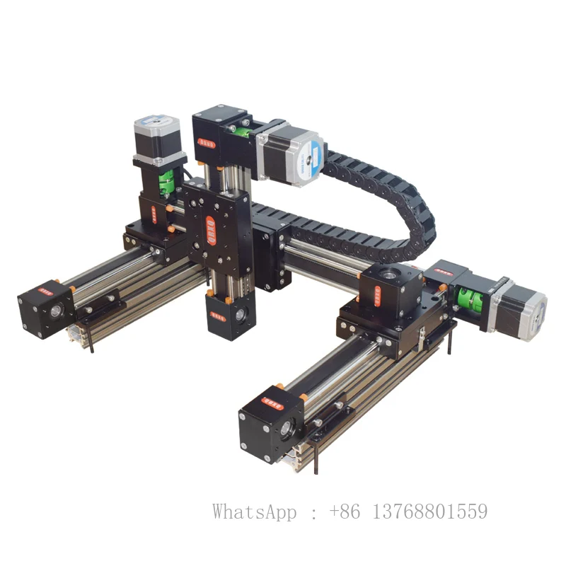 RXP45XYZ-L Xyz Gantry High Speed Low Noise Guide Double Rail Belt Drive Precision CNC Linear Actuator Linear Guide