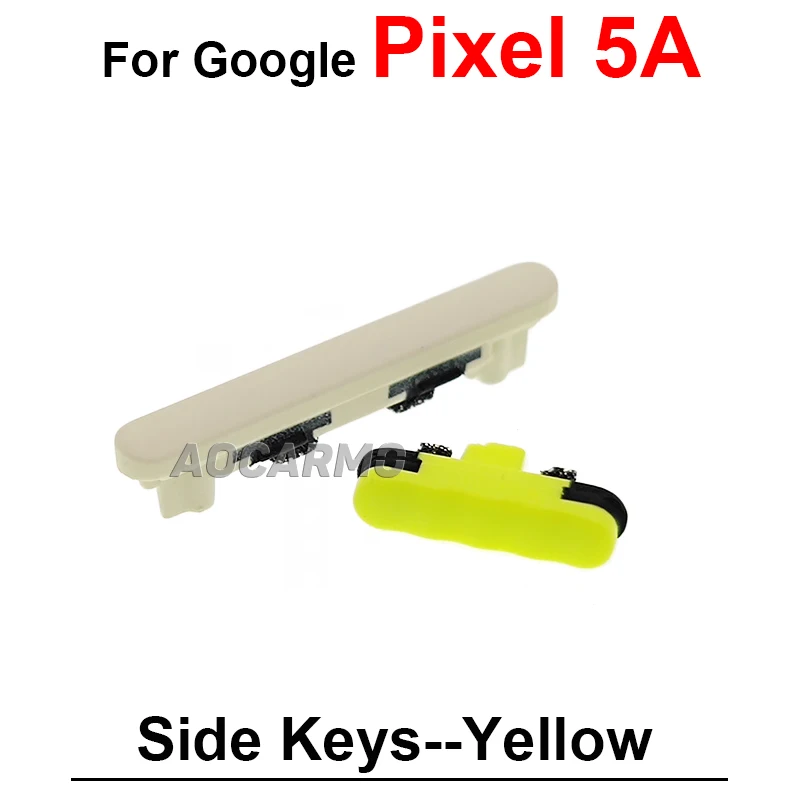 For Google Pixel 5A 6A Power On Off Volume Buttons Side Keys Replacement Parts