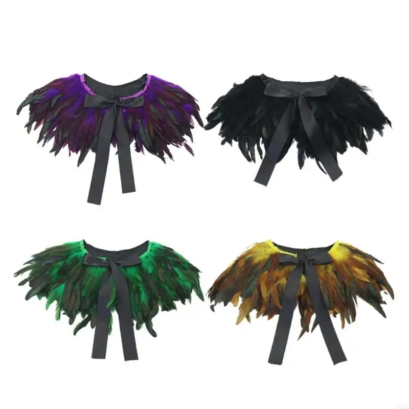 72XE Gothic Shawl Lightweight Nylon Costume Accessory For Halloween Parties