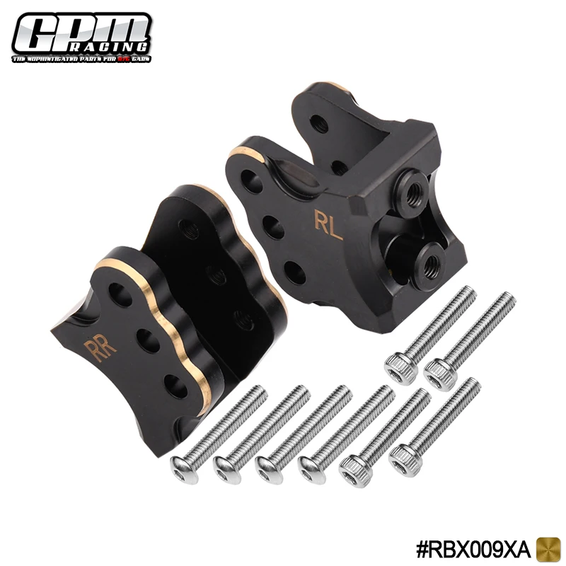 

GPM Brass Rear Axle Mount Set For Suspension Links For AXIAL 1/10 RBX10 Ryft 4WD