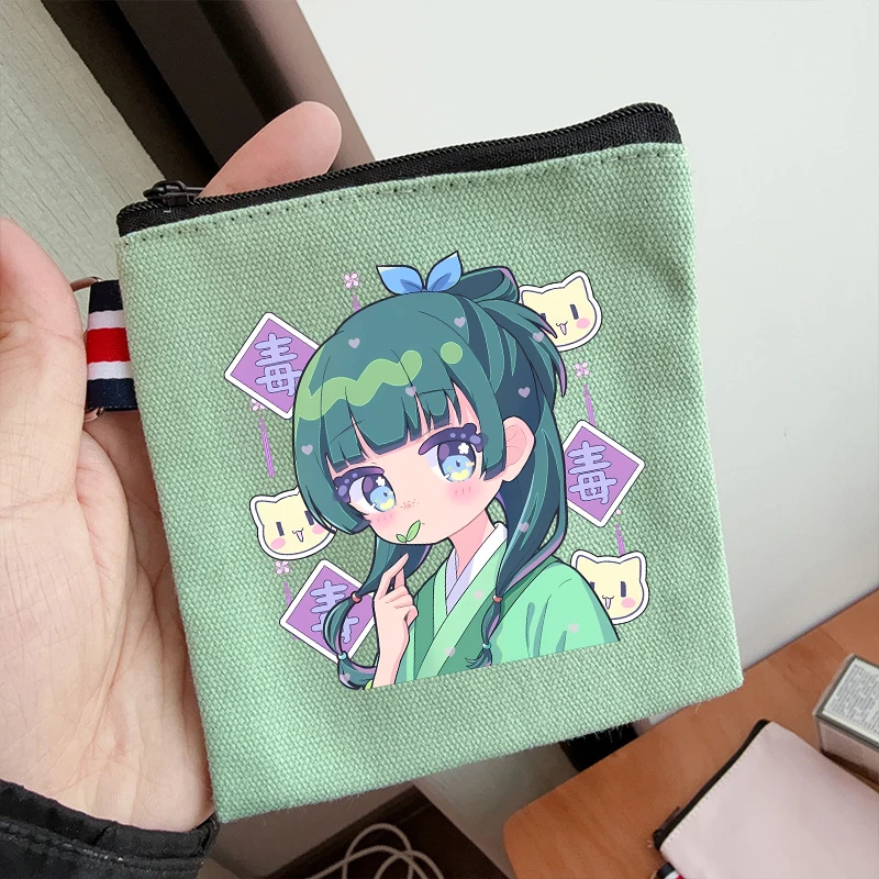 The Apothecary Diaries Maomao Wallet Cartoon Kawaii Coin Purse Canvas Storage Bags Cute Fashion Mini Pouch Case Couple Gifts