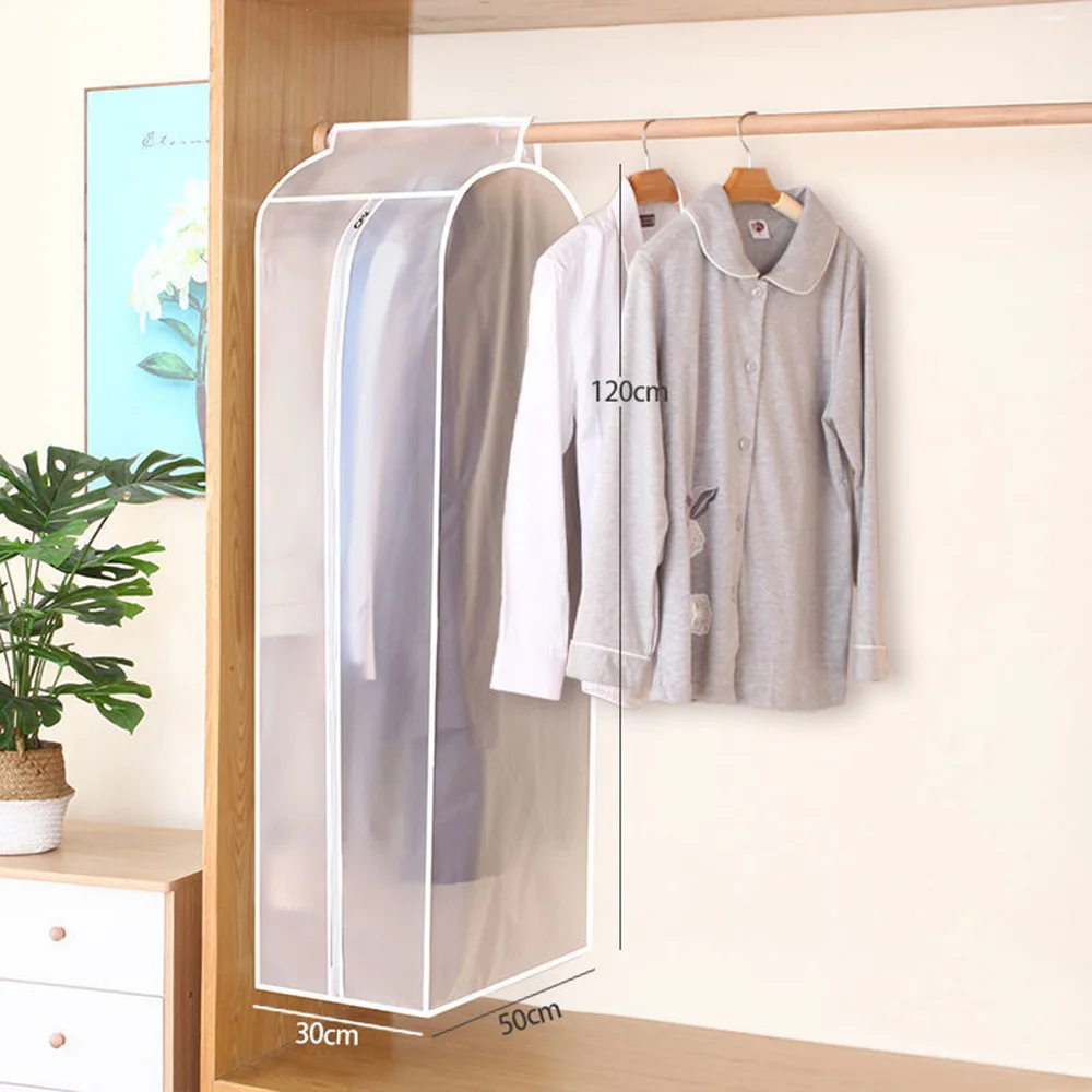 3D Large Clothes Dustproof Cover Garment Suit Dress Coat Waterproof Clothing Protector Hanging Organizer Wardrobe Storage Bag