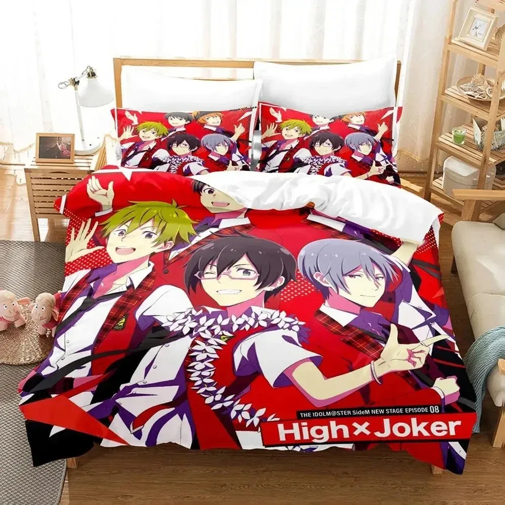 

3d Print Anime The Idolmaster SideM Bedding Set Duvet Cover Bed Set Quilt Cover Pillowcase Comforter king Queen Size Boys Adult