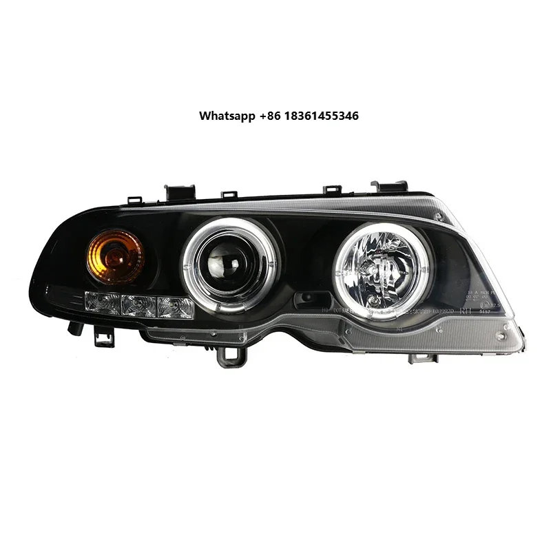 

Car Front xenon Headlight LED DRL Daytime Running Light Headlamp Angel eyes for 2002 E46 Coupe