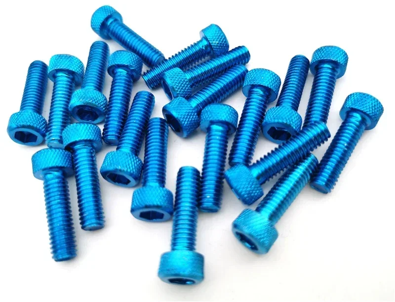 Motorcycle Screw Accessories - 10pcs Colorful Universal 6MM Nuts Bolts for Fairing Dirt Pit Bike Moto