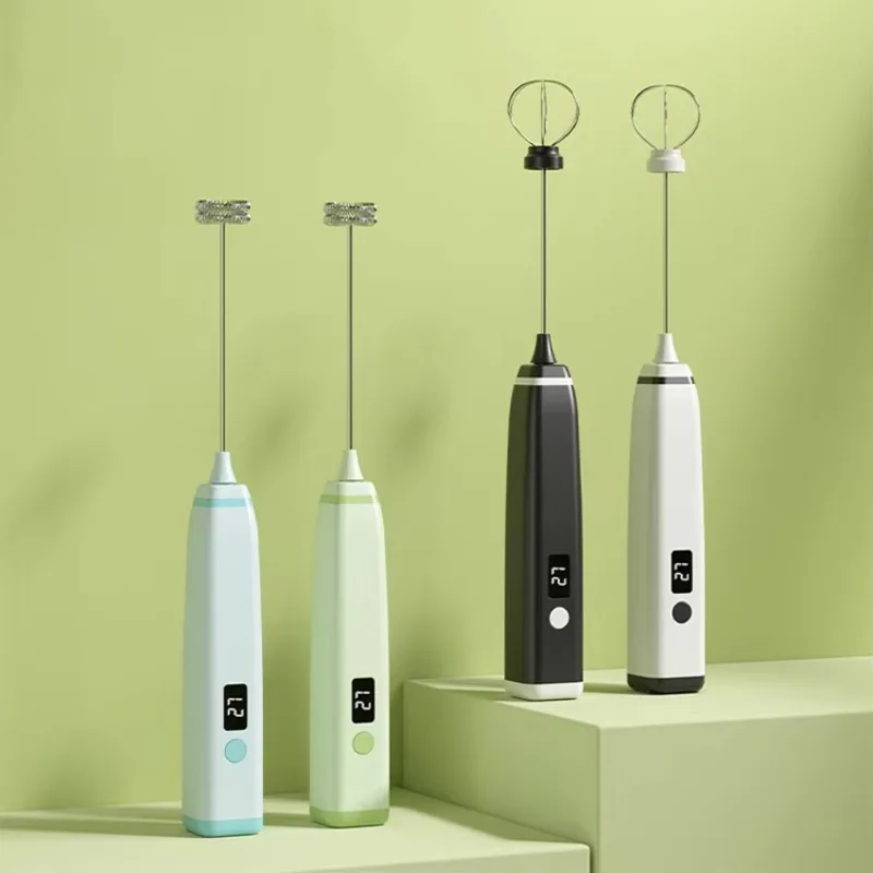 

New USB Rechargeable Egg Beater Handheld Electric Milk Brew Coffee Blender Electric Egg Beater Milk Foam