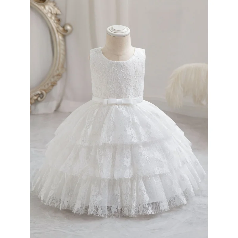 2023New Children's Dress Birthday Dress Lace Cake Dress Cute Princess Style Dress Wholesale In Stock