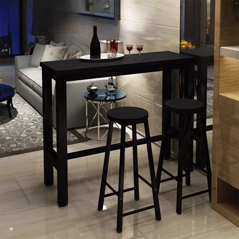 

High Table Home Bar Furniture Nordic Modern Kitchen Island Dining Liquor Drinks Counter Wine Bedside Tisch Restaurant Tables