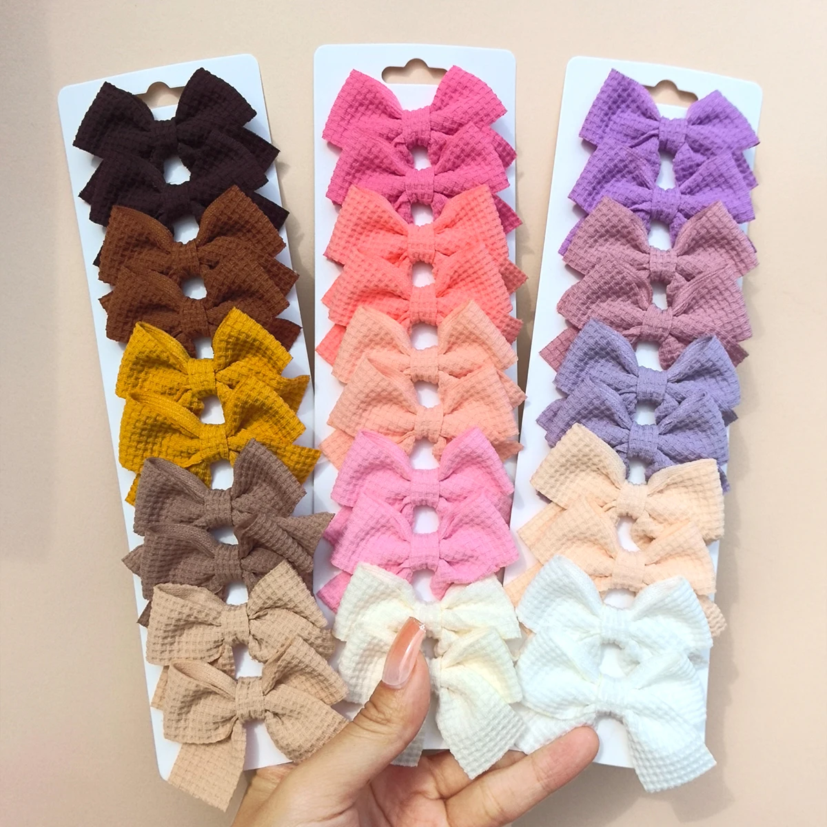 10Pcs/set New Girls Princess Hairpins Hair Bows Nylon Safe Hair Clips Barrettes for Infants Toddlers Kids Baby Hair Accessories