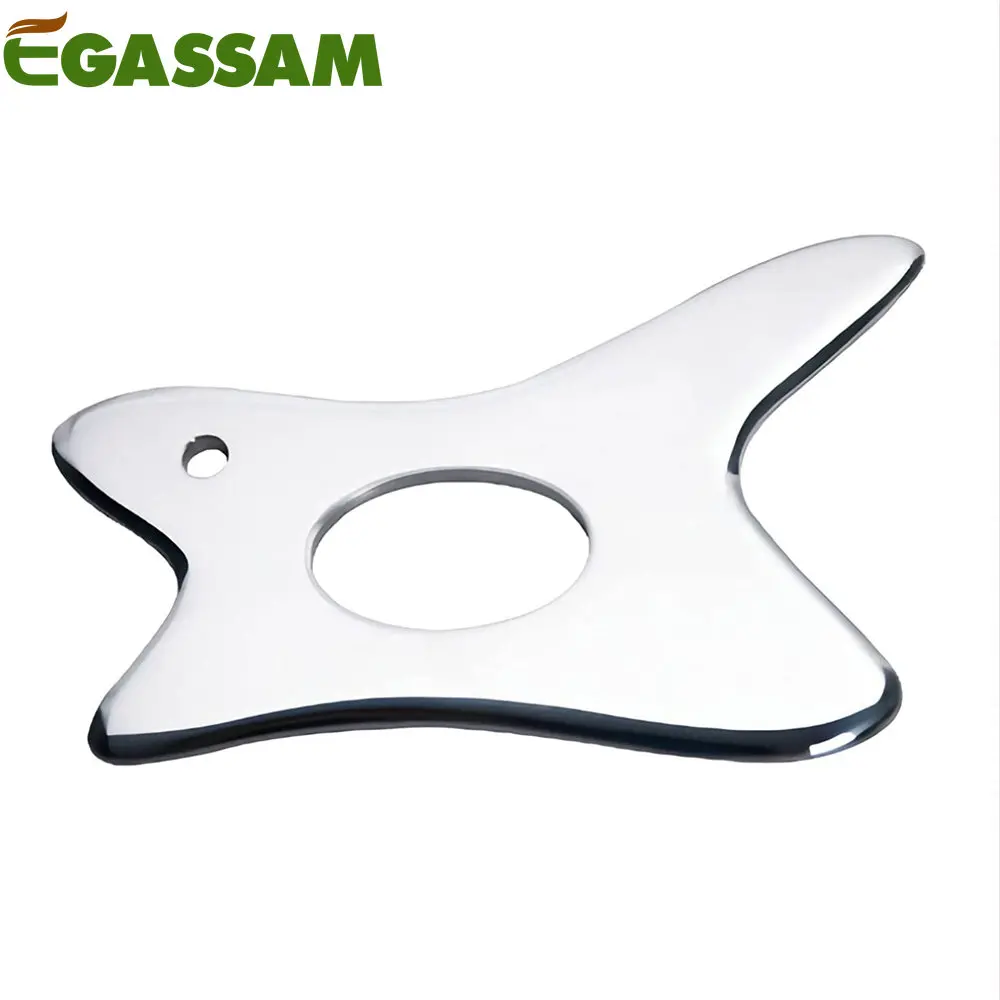 

1Pcs Silver Gua Sha Massage Tool Stainless Steel Gua Sha Scraping Massage Tools IASTM Tools Great Soft Tissue Mobilization Tool