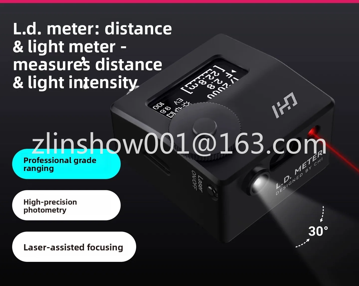 Innovative Light Meter Machine Light Distance Meter Pro Meter Film Reversal Film Film High Precision Metering