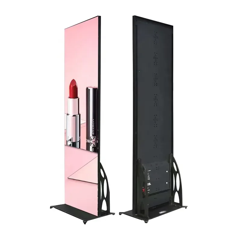 Hot Sale P1.875 Led Screen Hight Brightness Flooring Standing Led Display Wifi 4G Digital Outdoor Indoor Movable LED Poster