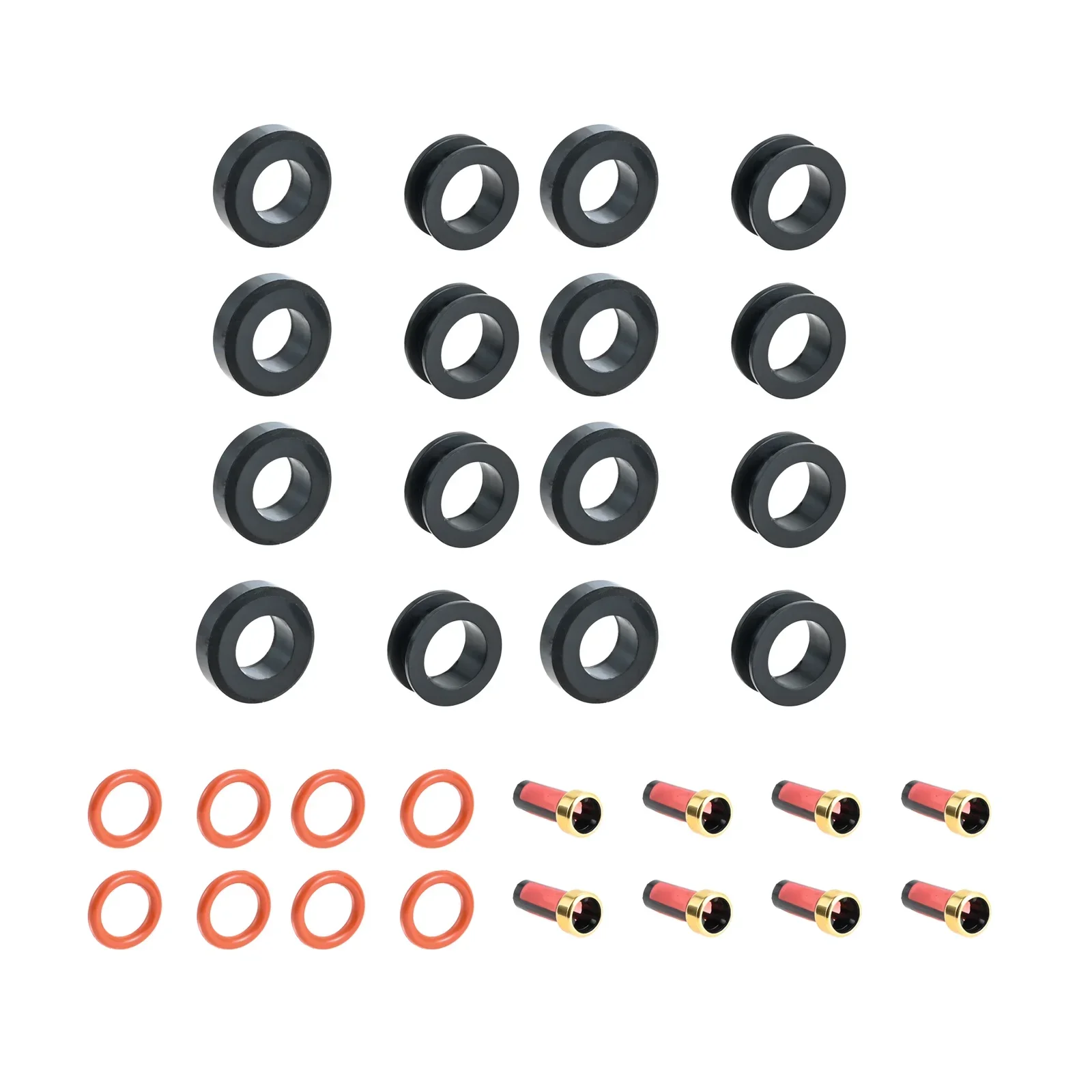 8 Sets 23250-50040 Fuel Injectors Seals Repair Kit for Toyota 4Runner/Tundra/Land Cruiser/Sequoia Lexus GX470 4.7L V8 1998-2005