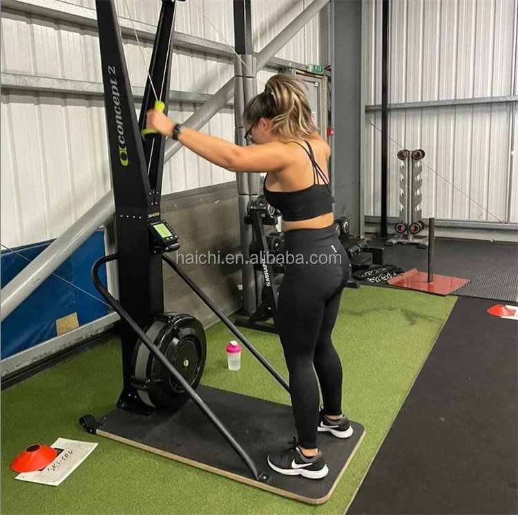 Commercial Indoor Fitness Equipment Gym Skier Training Machine Fitness Ski Simulator Steel Material for Muscle Training