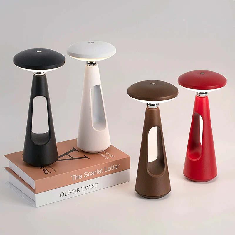 

UFO Shape LED Desk Light Bedside Nightstand Lamps Type-C Rechargeable LED Table Lamp Bedroom Atmosphere Night Lights