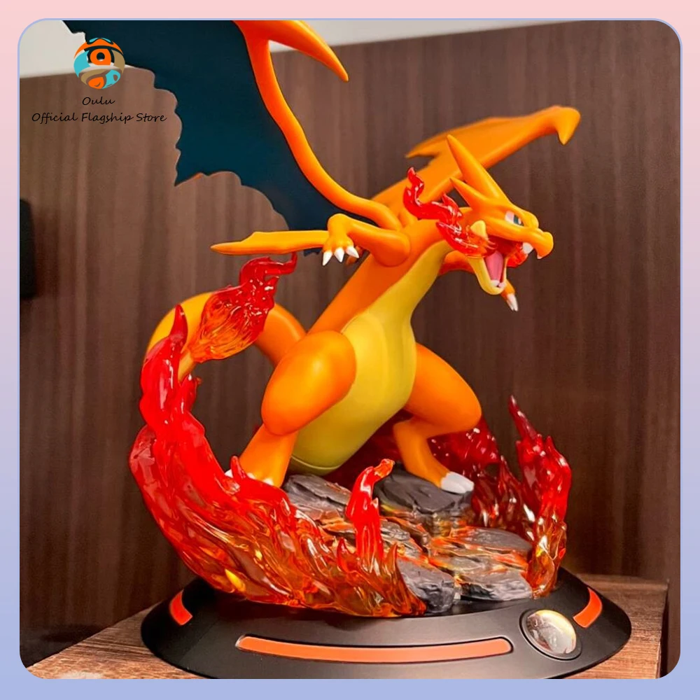 

New Genuine Funism Super Mega Charizard Y Anime Figures Gengar Eevee Figures Decoration Gift Toy Gigantamax Charizard Model