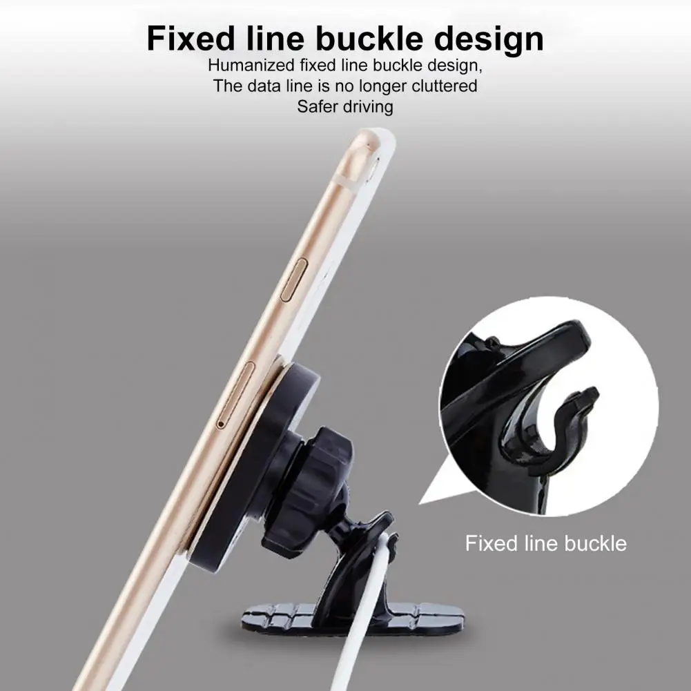 Magnetic Car Phone Holder One-hand Operate Rotating Powerful Magnet Mount Mobile Cell Phone Stand Stable GPS Support for Vehicle