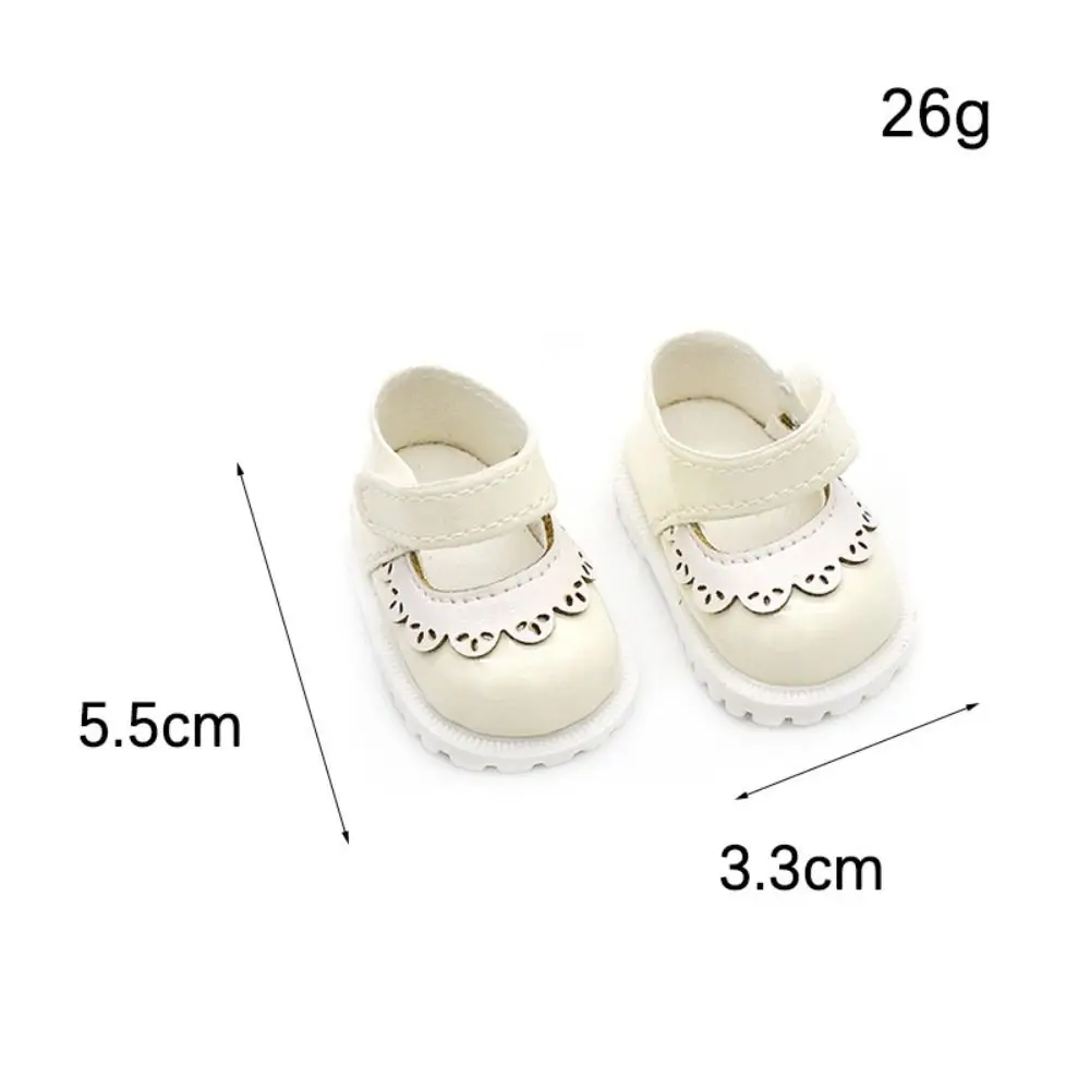 5.5cm Leather Doll Shoes 1/6 Cute Lace Mini Boots For 20cm Doll Shoes For Dolls Girt's Gift Toy Mini Doll Shoes Doll Accessories