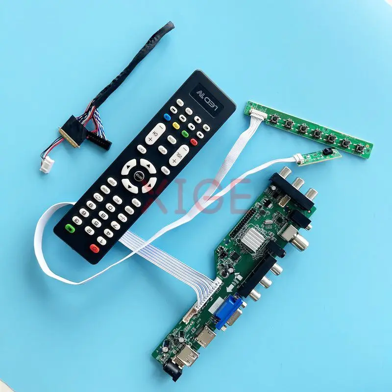 

Плата драйвера контроллера подходит для NT116WHM M116NWR1 1366*768 11,6 "2AV + USB + DHMI + VGA комплект монитора ноутбука цифровой сигнал DVB LVDS 40 Pin