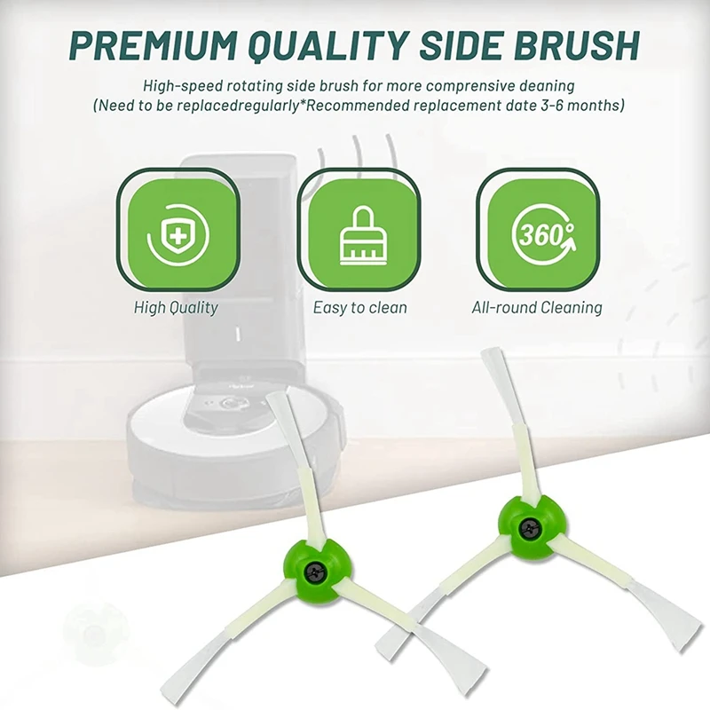 Сменная основная и боковая щетки, HEPA-фильтры, абсолютно новые, совместимые с Irobto Roomba I7 E5 E6 Аксессуары для робота-пылесоса