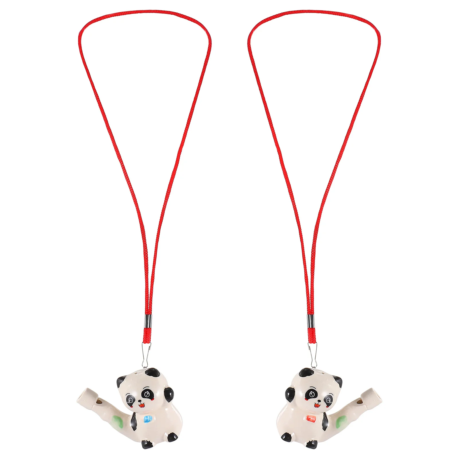 6 pçs panda assobios de cerâmica crianças festa favores aprendizagem precoce educacional desenvolvimento auditivo reconhecimento cor fabricante ruído