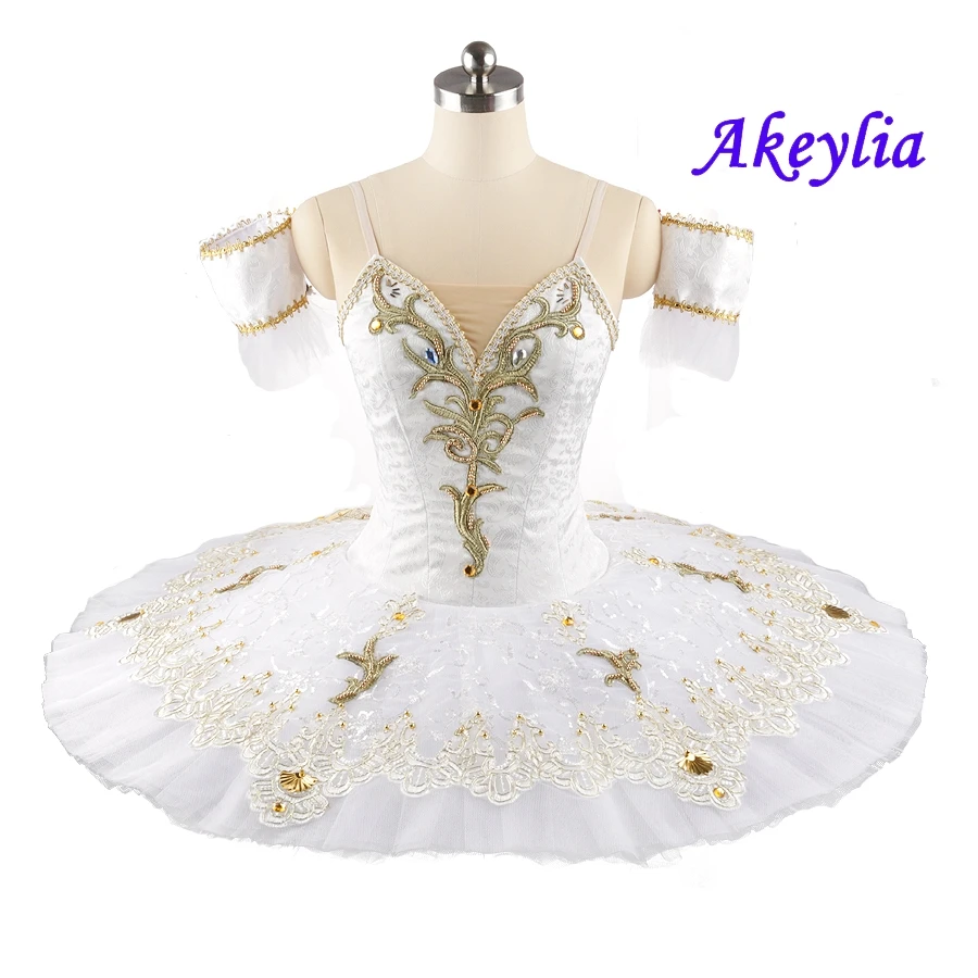 High quality White Professional Ballet Tutu for women pancake Tutu No elasticity Ballet performance beautiful ballet Tutu JN0165