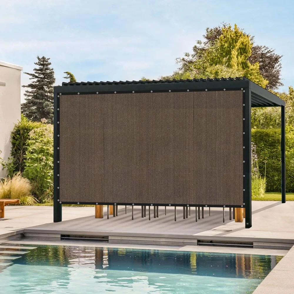 

90% Sun Shade Cloth for Patio, Customizing Outdoor Shade Cloth with Grommets, Sunblock Shade Sail for Pergola Cover Canopy, Moch