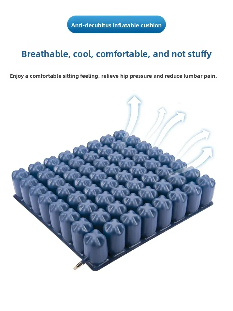 Medical Inflatable Air Cushion Wheelchair Pad Pressure Relief Seat for Bedsores Prevention