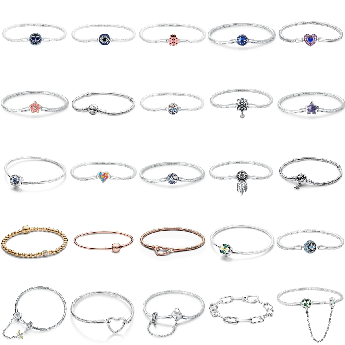 

Sterling Silver MINISO Disney Mickey Snowflake Dreamcatcher Charm For Fashion Classic Original DIY Bracelet Exquisite Jewelry