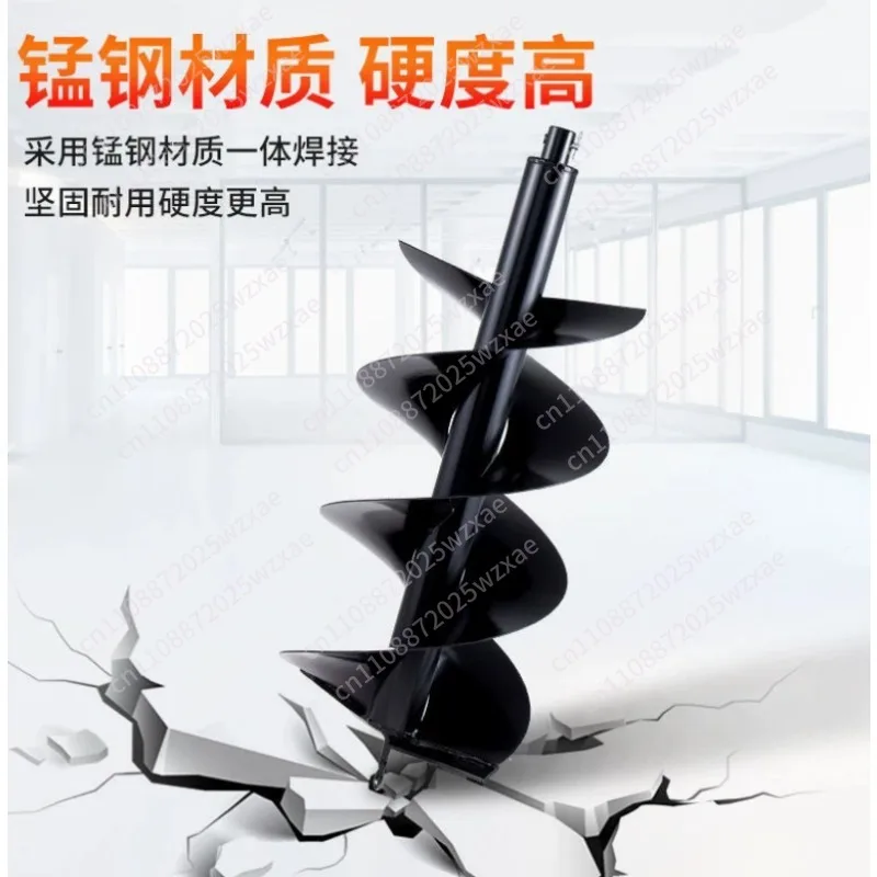 Auger Drill Bit For Planting Machine Spiral Earth Drill For Greenhouse Hole Digging Pile Driving And Soil Excavation