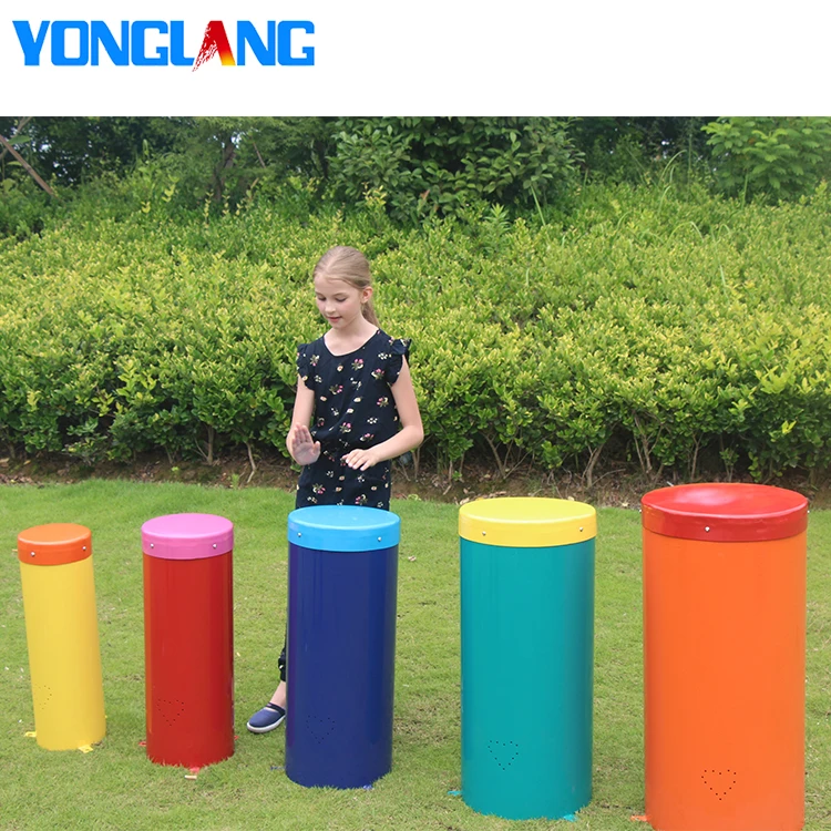 YL-A01 Amusement Park Galvanized Steel Outdoor Professional Drum Musical Percussion Instrument