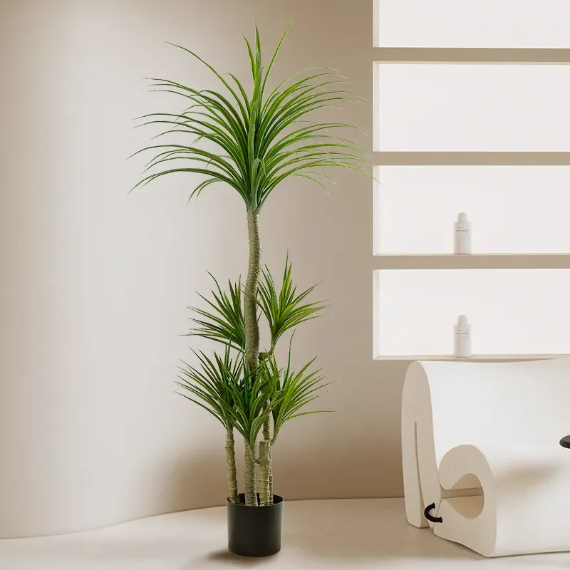 Large Artificial Dracaena Plant Fake Greenery Potted Brazilian Wood Floor to Ceiling Bonsai Premium Indoor Decorative