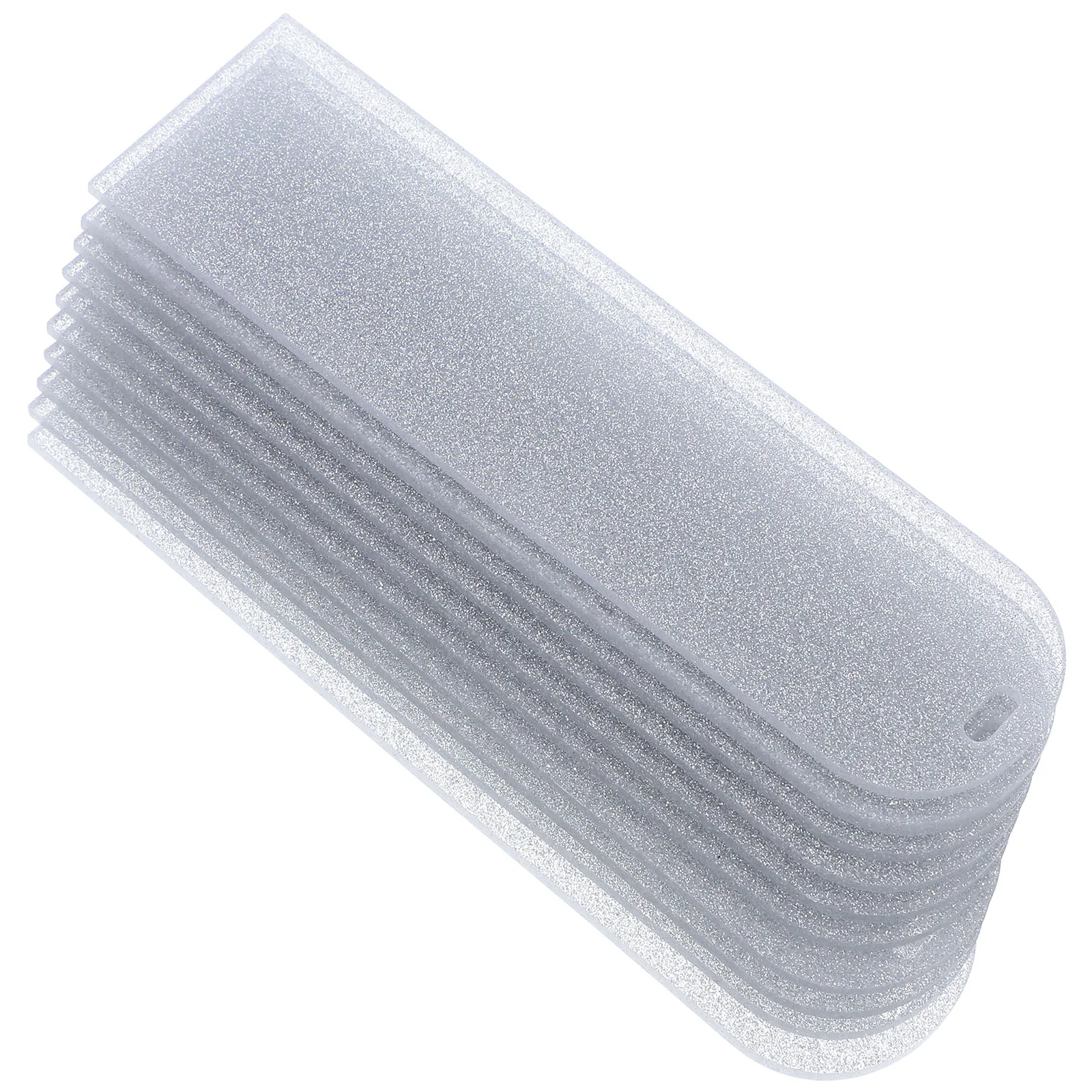 

10pcs Acrylic Bookmarks Blank Diy Bookmark Crafts Unpainted Marker For Adults Creative Graffiti Design Ornament