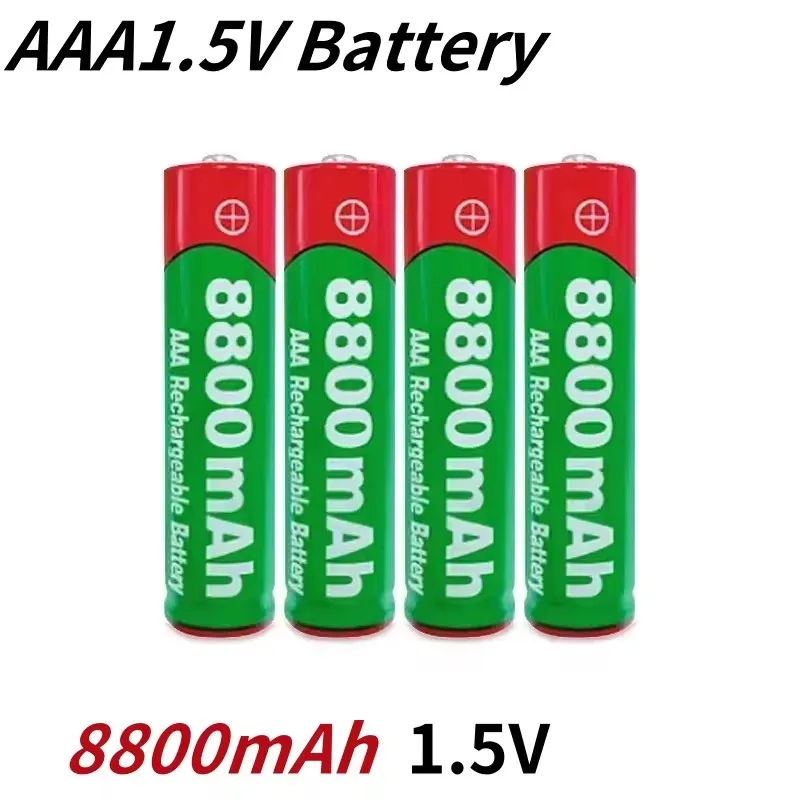 

AAA1.5V Battery 8800mAh 100% Rechargeable Battery Lithium Ion 1.5V Battery for Clocks Mice Computers Toys So on