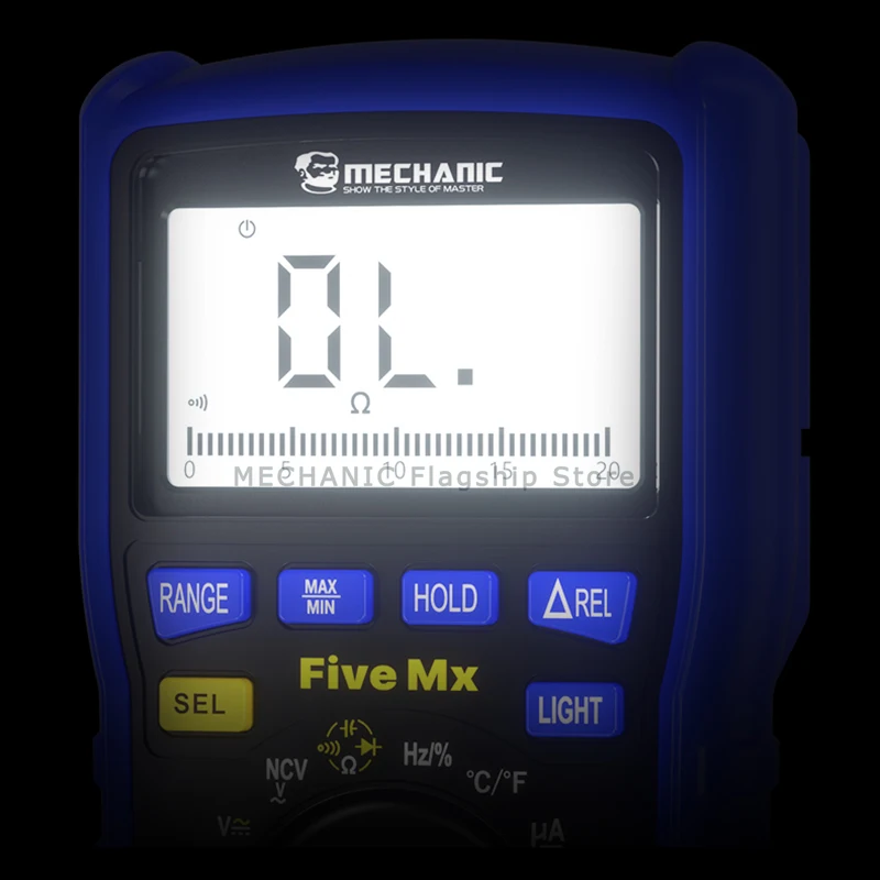 MECHANIC Five Mx Digital Multimeter Four-bit Semi NCV Measurement Temperature Detection High-precision Anti Burn True RMS Tester