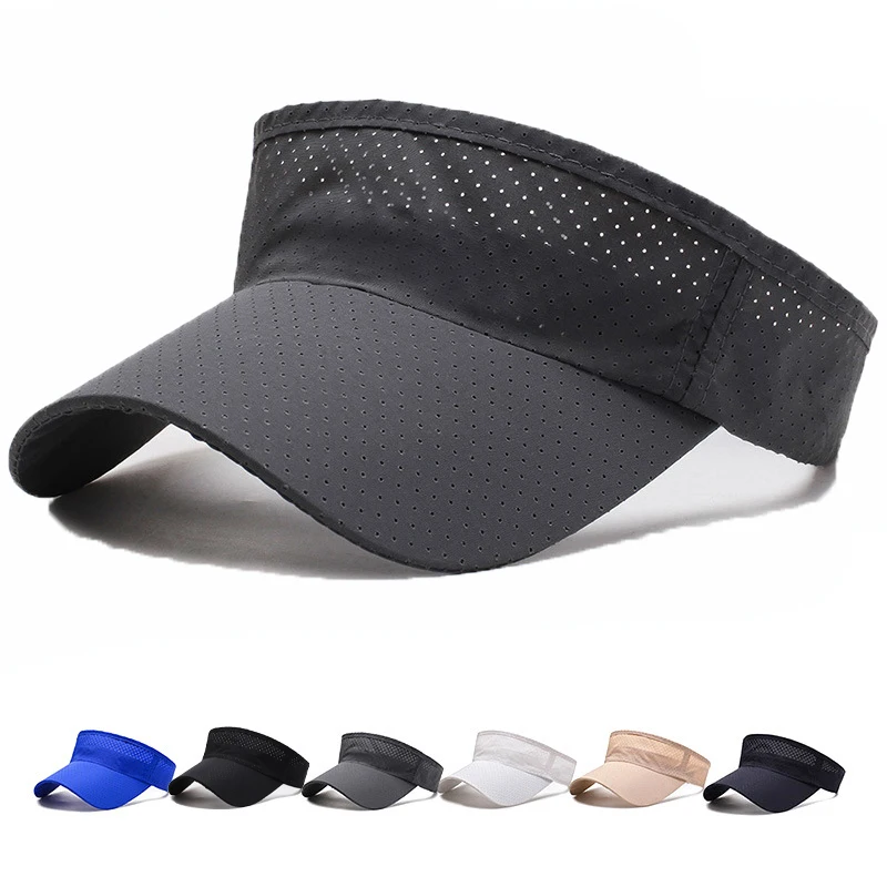 

Mesh Empty Top Sun Hat for Men Women Air Hole Quick Drying Sunshade UV Protection Beach Hat Outdoor Sport Golf Cycling Visor Cap