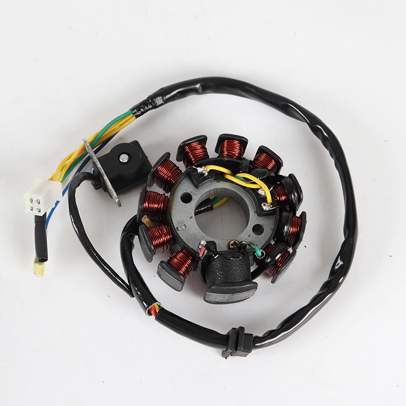 Motorcycle Generator Stator Coil 11 Poles 6 Copper Wire Magneto For GY6 125CC CB125 ZS125 Scooter Moped Motorcycle Accessories