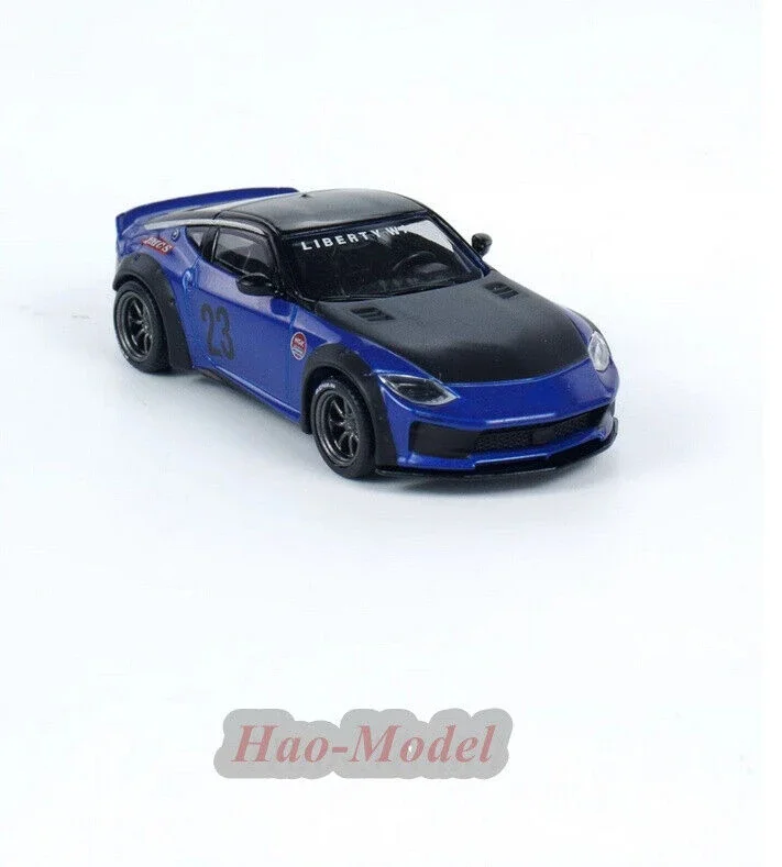 Nissan Z LB NATION WORKS용 MINIGT 1/64 자동차 모델 합금 다이캐스트 금속 시뮬레이션 장난감, 생일 선물 취미 디스플레이 장식품, 파란색