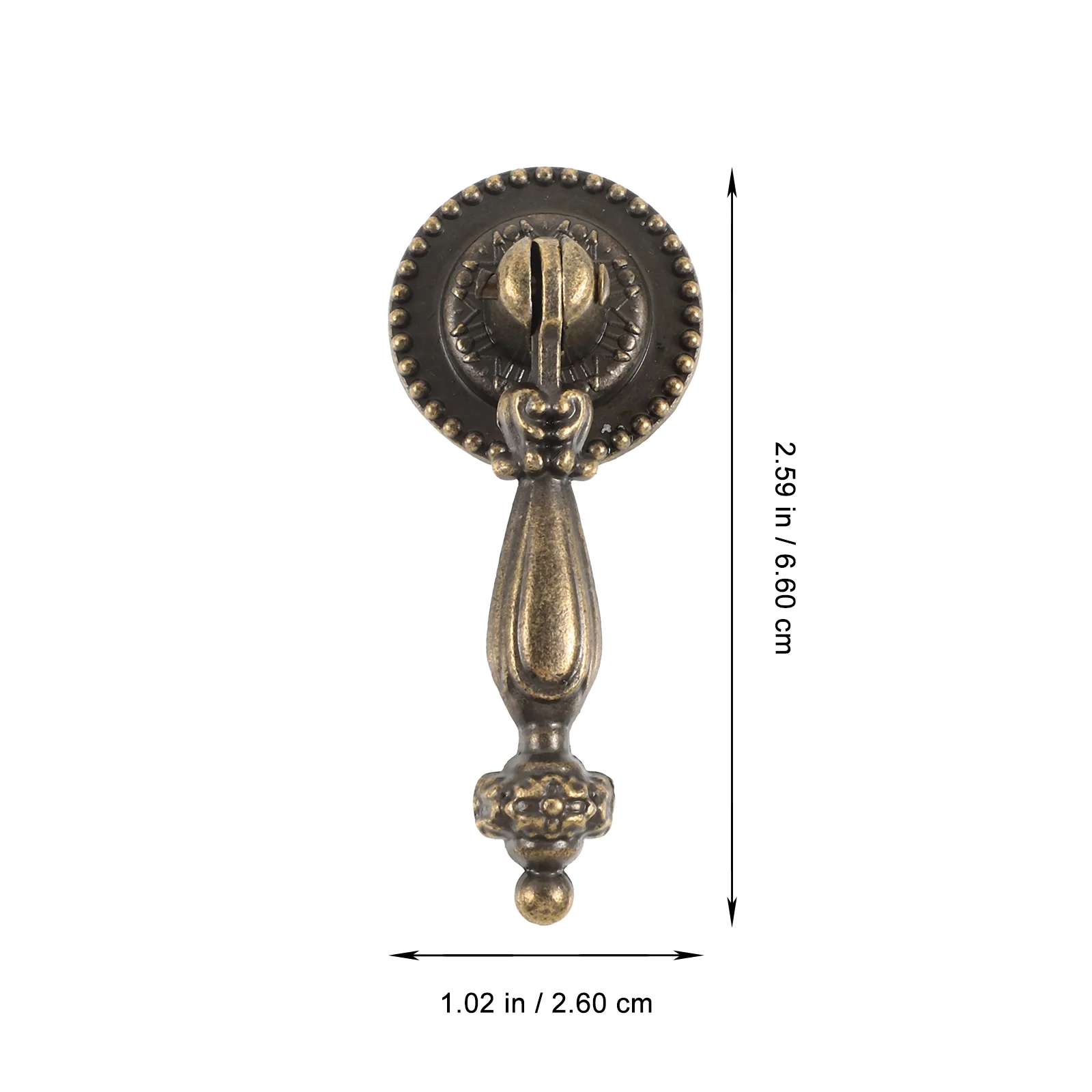 2 Pcs Bronze Handle Drawer Knobs Pull Household Cabinet Doorknob Zinc Alloy Kitchen Furniture