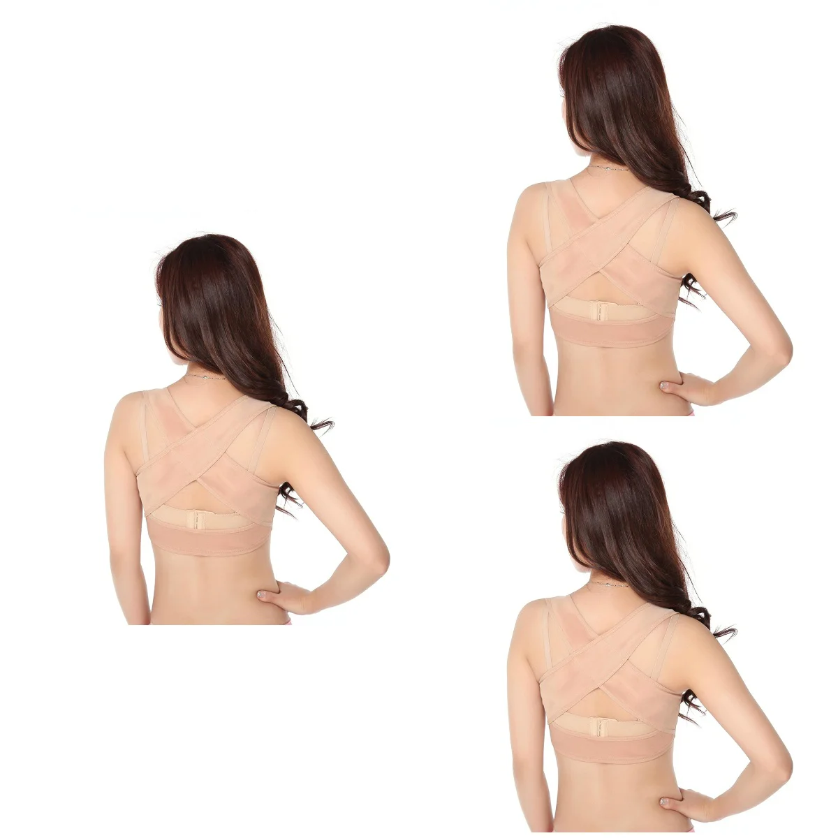 

3 Pieces Chest Support Humpback Correction Brace Hunchback Women Posture Corrector for Corset Orthotics