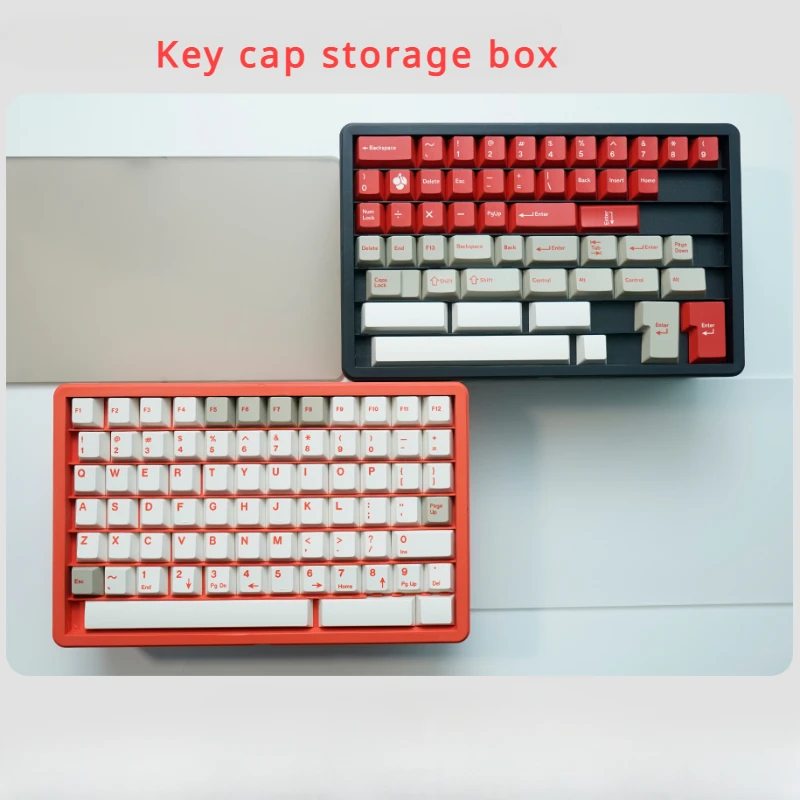 Caja de almacenamiento de teclado multicapa PBT, caja de almacenamiento de clasificación de teclado personalizada, adecuada para Cherry/XDA, caja de plástico a prueba de polvo, regalos