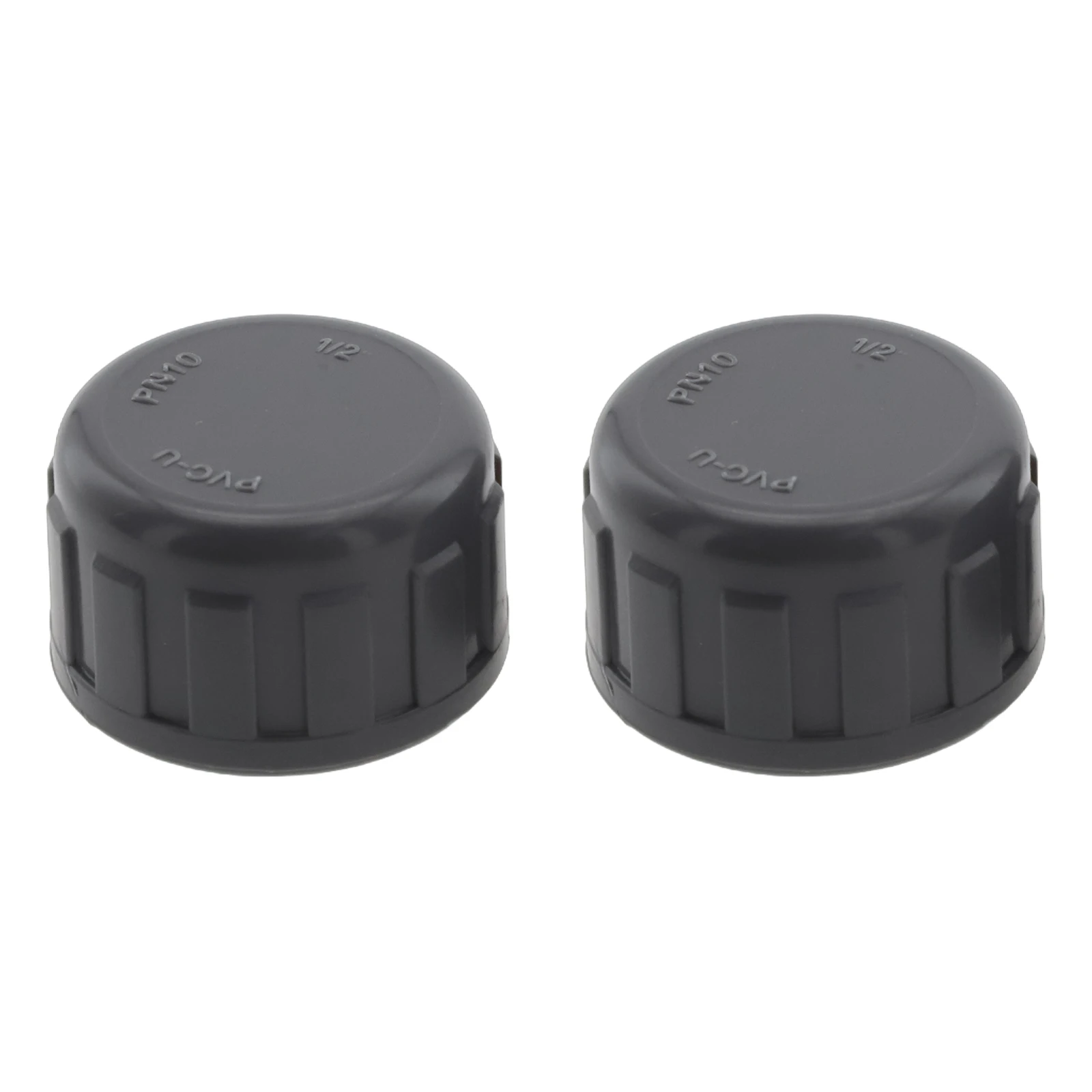 2pcs Pipe PVC Threaded Cap Round Female Thread Hose Connector With Rubber Seals Threaded Cap Home Improvement Hardware Fasteners