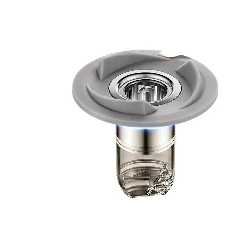 -Enhanced Vortex Turbo Drain Core Magnetic Self Closing Valve Insect Proof Smell Proof Removable Hair Catcher