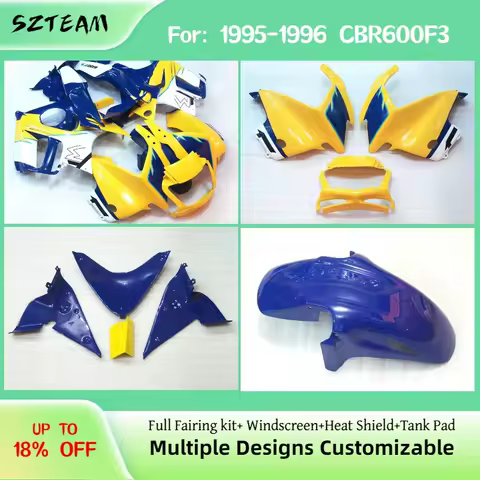 Full Fairing Kit for Honda CBR 600F3 1995 1996 Injection Sportbike Bodywork Fairing Kit CBR600F3 95 96 Pro